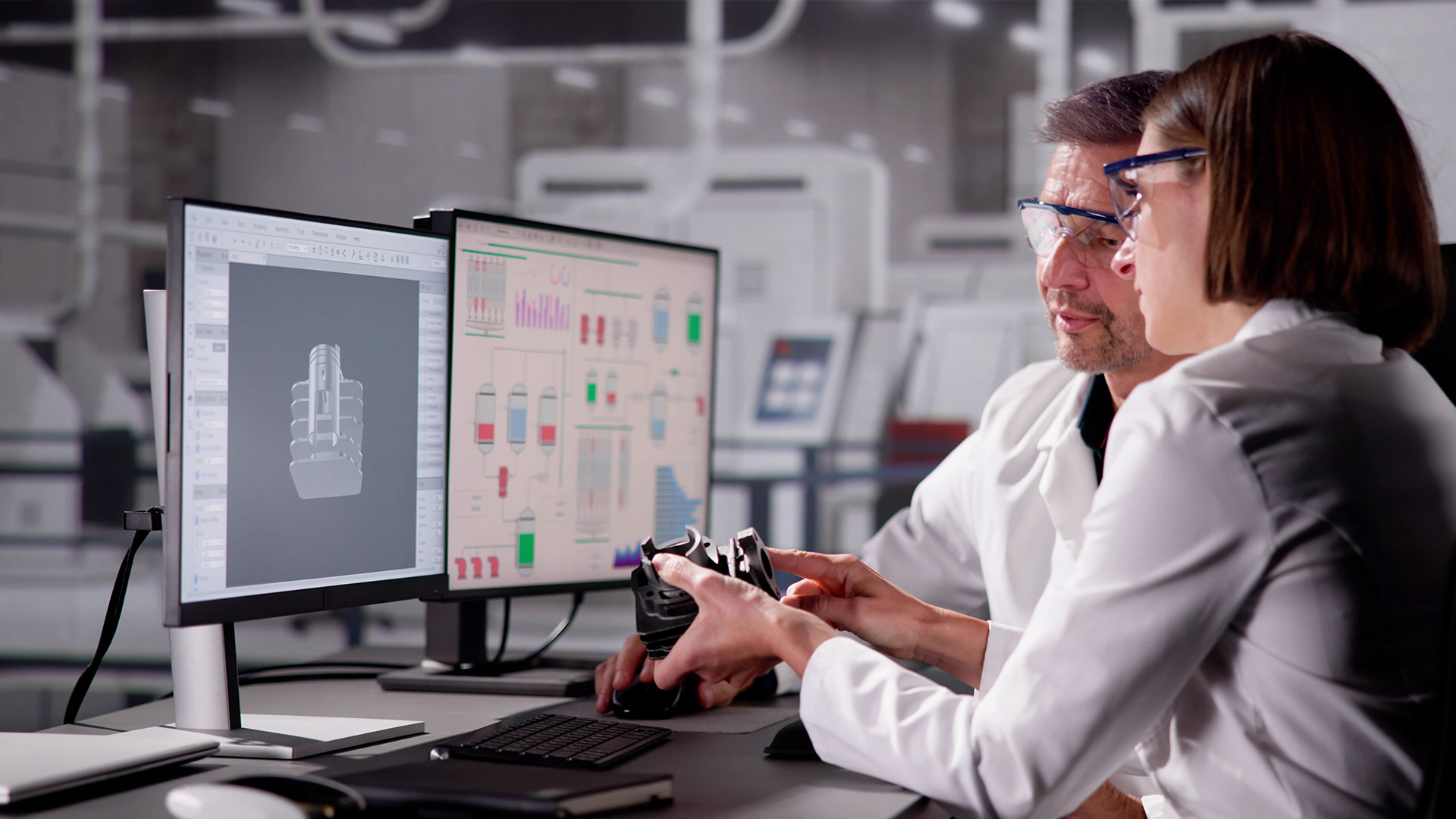 Engineering workstation in Dellner Hydratech’s international R&D programme.